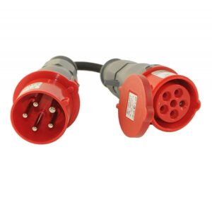 16A - 32A adapter 11 kW hordozható töltőhöz