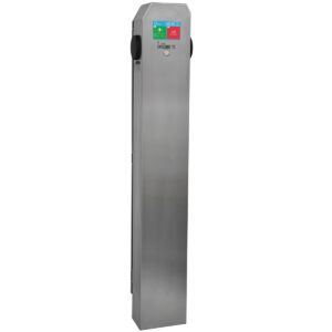 EVEXPERT Evecube 2C 2×22 kW professzionális töltőoszlop – kereskedelmi célra (RFID, kijelző, dinamikus energia menedzsment, távoli elérés, árammérő)