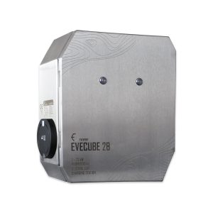 EVEXPERT Evecube 2B 2×22 kW fali töltő 2 db Type 2 csatlakozóval (energia menedzsment)