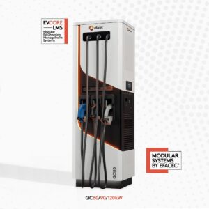 EFACEC QC60/QC90/QC120 kW DC töltőállomás (RFID, OCPP, Ethernet, 4G)