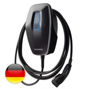 Mennekes 4YOU 110 fali elektromos autó töltő 7,5 méteres Type 2 kábellel (22 kW, éjfekete)