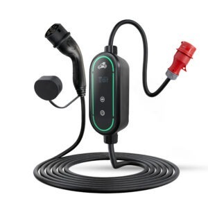 BEV Power 6-16A / 11 kW / 3 fázisú hordozható elektromos autó töltő (EVSE) 5 méteres Type 2 kábellel