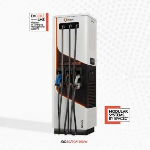 EFACEC QC60/QC90/QC120 kW DC töltőállomás (RFID, OCPP, Ethernet, 4G)