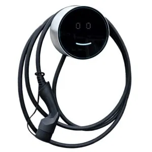 Voltie - több mint töltő - mindent is tudó 1 fázisú 7,4 kW-os (1x32A) fali töltő (Wifi, távoli elérés, applikáció, RFID, kijelző, energia menedzsment, OCPP) 5 méteres Type 2 kábellel