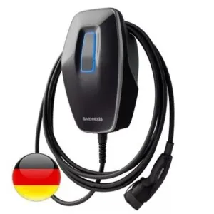 Mennekes 4YOU 110 fali elektromos autó töltő 7,5 méteres Type 2 kábellel (22 kW, éjfekete)