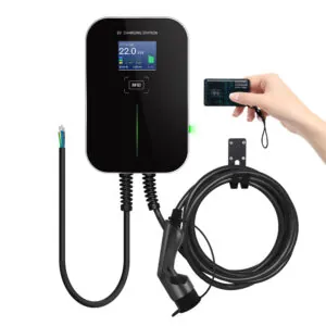 Besen WALLBOX elektromos autó fali töltő 22 kW (3x32A) - 6 méteres Type 2 kábel, RFID