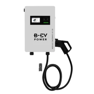 BEV Power 30 kW fali DC töltőállomás 5 méteres CCS2 kábellel (4,3"-os érintőképernyő, RFID, LAN, Wifi, OCPP)